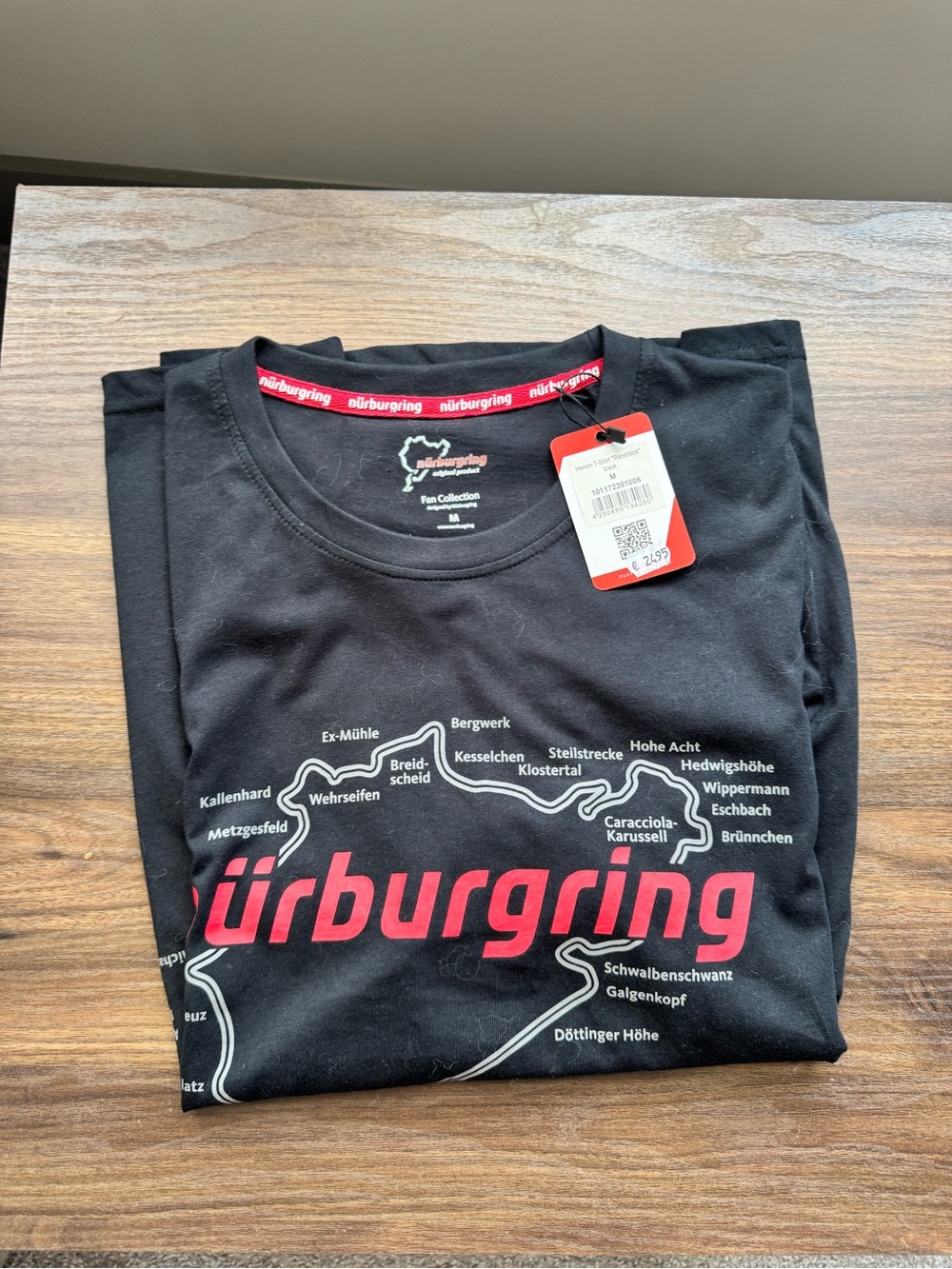 Nürburgring Men's Black Graphic Tee